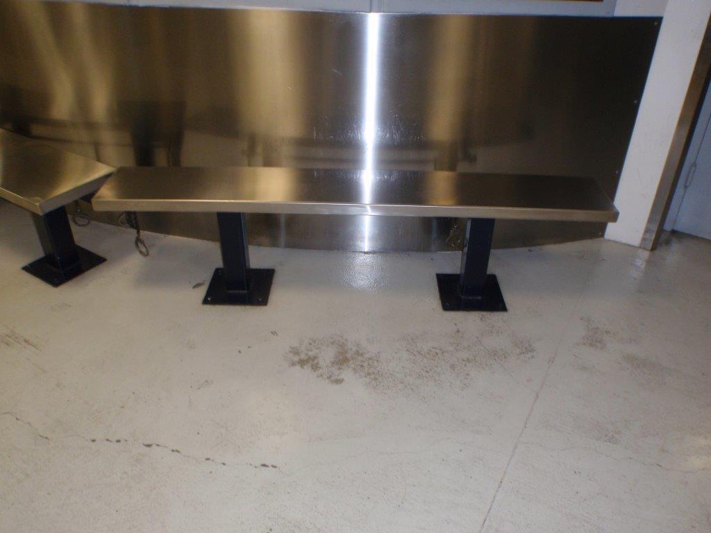 LAPD Stainless Steel Inmate Bench