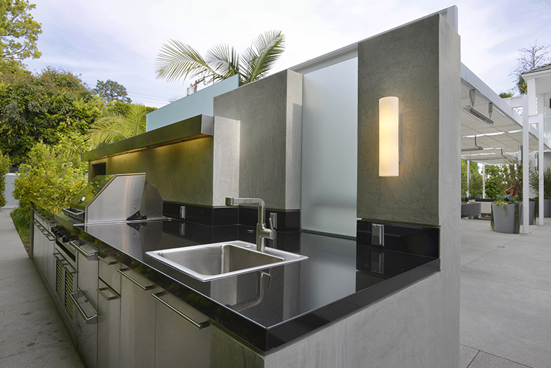 Out Door Sink, Stainless Faces and Light Cover